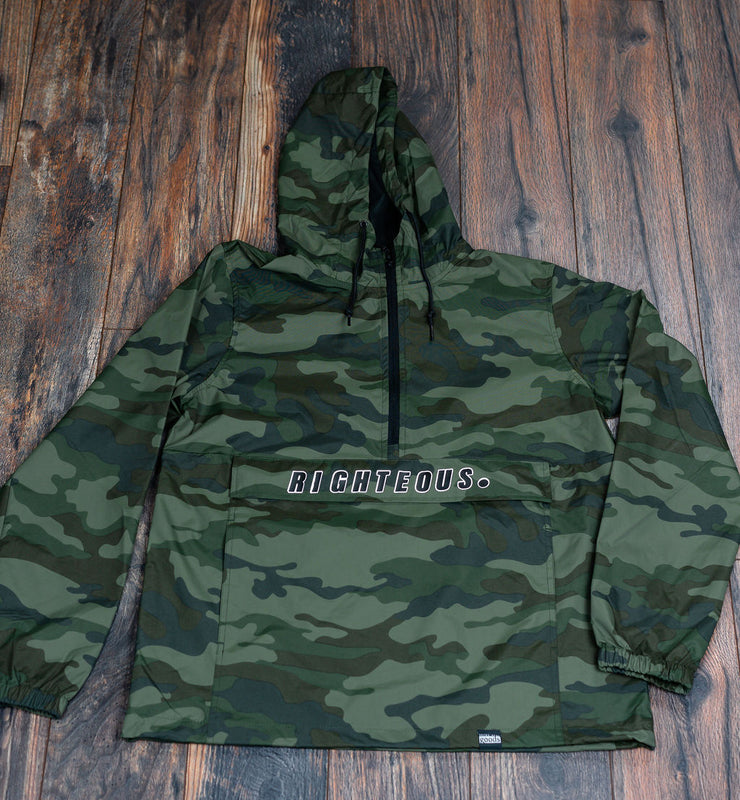 RIGHTEOUS Camouflage waterproof Pullover Jacket